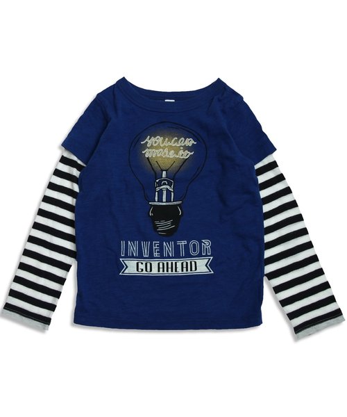 BREEZE（ブリーズ）の「ネット限定 4色2柄長袖Tシャツ（Tシャツ/カットソー・キッズ・レッド/グレー/チャコール/ネイビー・90/120/100/95/110/130/140/80）」の17枚目の写真