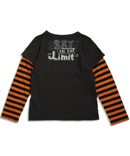 BREEZE（ブリーズ）の「ネット限定 4色2柄長袖Tシャツ（Tシャツ/カットソー・キッズ・レッド/グレー/チャコール/ネイビー・90/120/100/95/110/130/140/80）」の19枚目の写真