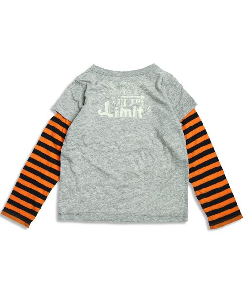 BREEZE（ブリーズ）の「ネット限定 4色2柄長袖Tシャツ（Tシャツ/カットソー・キッズ・レッド/グレー/チャコール/ネイビー・90/120/100/95/110/130/140/80）」の10枚目の写真