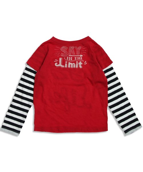 BREEZE（ブリーズ）の「ネット限定 4色2柄長袖Tシャツ（Tシャツ/カットソー・キッズ・レッド/グレー/チャコール/ネイビー・90/120/100/95/110/130/140/80）」の12枚目の写真