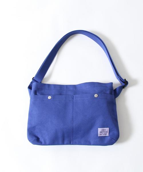 coen（コーエン）の「DAILYキャンバスサコッシュバッグ（ショルダーバッグ・レディース・オフホワイト/ライトグレー/コバルトブルー・FREE）」の3枚目の写真