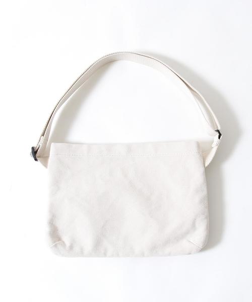 coen（コーエン）の「DAILYキャンバスサコッシュバッグ（ショルダーバッグ・レディース・オフホワイト/ライトグレー/コバルトブルー・FREE）」の5枚目の写真