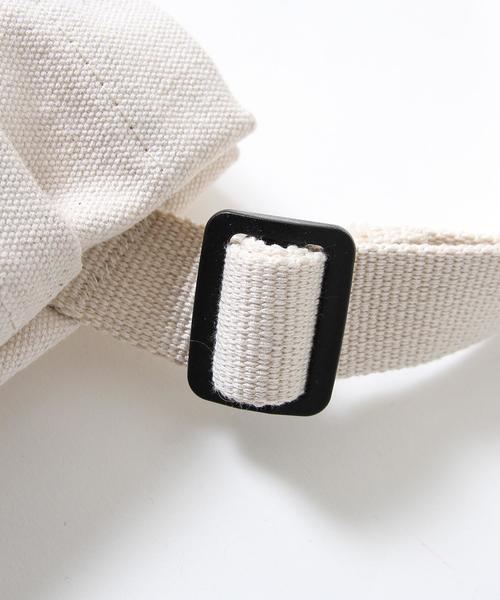 coen（コーエン）の「DAILYキャンバスサコッシュバッグ（ショルダーバッグ・レディース・オフホワイト/ライトグレー/コバルトブルー・FREE）」の8枚目の写真