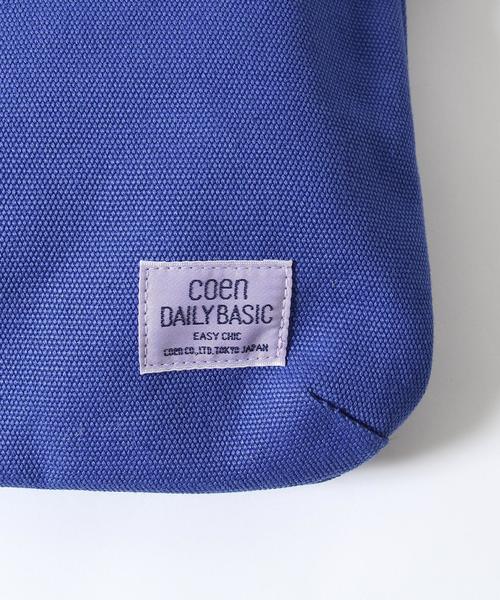 coen（コーエン）の「DAILYキャンバスサコッシュバッグ（ショルダーバッグ・レディース・オフホワイト/ライトグレー/コバルトブルー・FREE）」の16枚目の写真