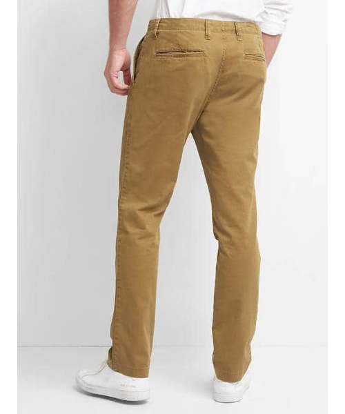 GAP（ギャップ）の「Gap Slub Twill Pants (Slim Fit)（チノパンツ・メンズ・ブラウン・30W 30L/29W 30L/28W 30L）」の2枚目の写真