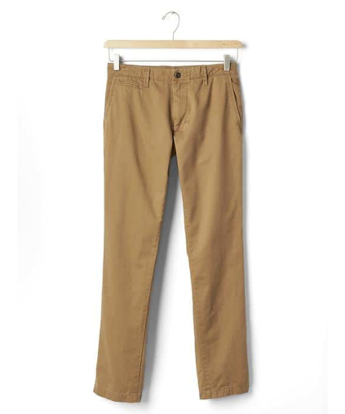 GAP（ギャップ）の「Gap Slub Twill Pants (Slim Fit)（チノパンツ・メンズ・ブラウン・30W 30L/29W 30L/28W 30L）」の5枚目の写真