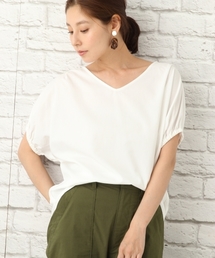 LEPSIM | ソデギャザーTブラウスSS　760195(シャツ/ブラウス)