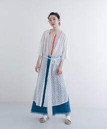 MERLOT | シースルー総レースガウン0033(カーディガン/ボレロ)