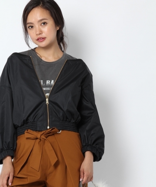 laboratory work（ラボラトリーワーク）の「ドロップショルダーブルゾン（ブルゾン・レディース・ブラック/カーキ・MEDIUM）」の19枚目の写真