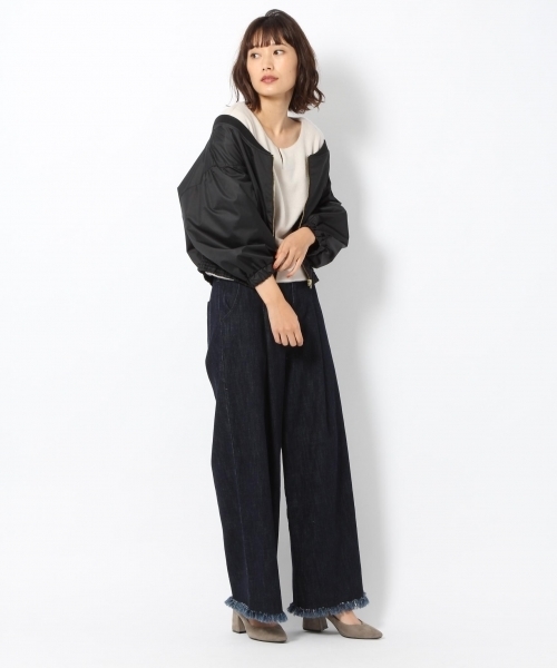 laboratory work（ラボラトリーワーク）の「ドロップショルダーブルゾン（ブルゾン・レディース・ブラック/カーキ・MEDIUM）」の21枚目の写真