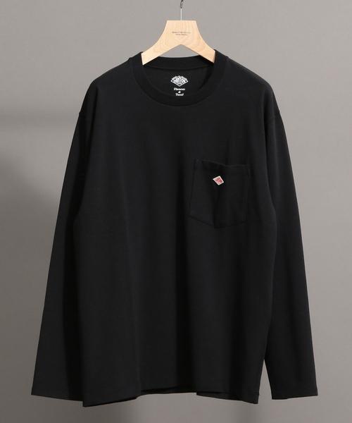 DANTON(ダントン)の「【別注】 <DANTON(ダントン)> 1POC LONG SLEEVE TEE/Tシャツ ◆(Tシャツ/カットソー・メンズ・ホワイト/ブラック・44/42/38/40)」の2枚目の写真