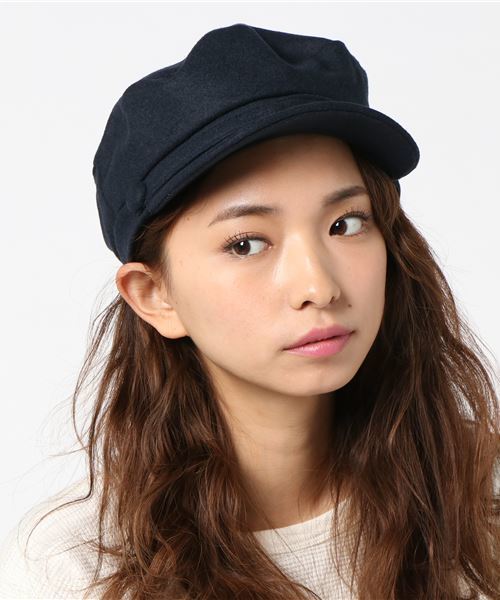 Khaju(カージュ)の「Khaju:メルトンマリンキャスケット◇(キャスケット・レディース・ブラック/ベージュ/ネイビー・ONE SIZE)」の3枚目の写真