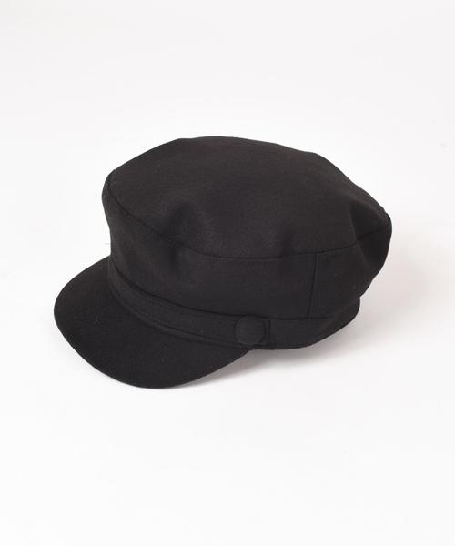 Khaju(カージュ)の「Khaju:メルトンマリンキャスケット◇(キャスケット・レディース・ブラック/ベージュ/ネイビー・ONE SIZE)」の4枚目の写真