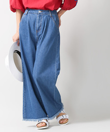WEGO | WEGO/フリンジデニムワイドパンツ(デニムパンツ)