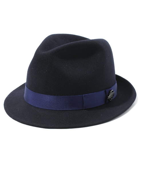 A BATHING APE（アベイシングエイプ）の「WGM PINS FELT HAT（ハット・メンズ・ネイビー/ブラウン/ブラック・LARGE/MEDIUM）」の3枚目の写真