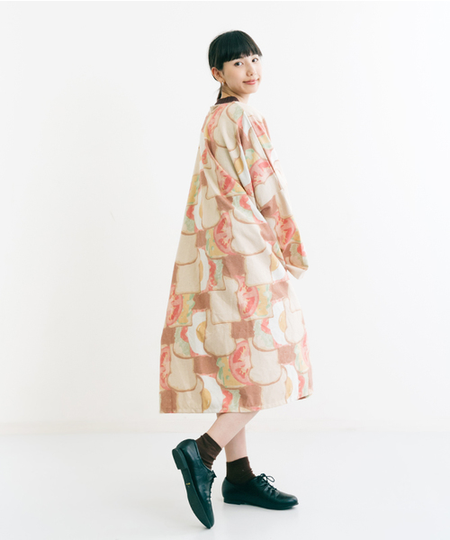 MERLOT（メルロー）の「サンドイッチ柄ワンピース7083