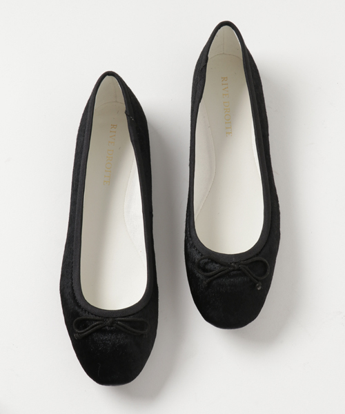 RIVE DROITE（リヴドロワ）の「ハラコバレエシューズ（パンプス・レディース・ブラック/ベージュ/グレー・SMALL/MEDIUM/LARGE）」の6枚目の写真