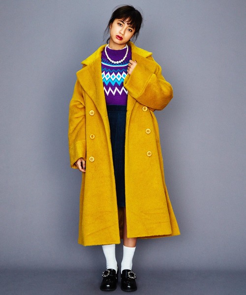 WEGO(ウィゴー)の「WEGO/ノルディックニット(ニット/セーター・レディース・オフホワイト/ブラウン/パープル・FREE)」の20枚目の写真