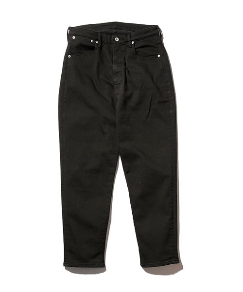 MR.OLIVE（ミスターオリーブ）の「SUPER STRETCH BLACK OVERDYED DENIM / WIDE TAPERED ANKLE CUT PANTS（デニムパンツ・メンズ・ブラック・SMALL/MEDIUM/LARGE）」の4枚目の写真