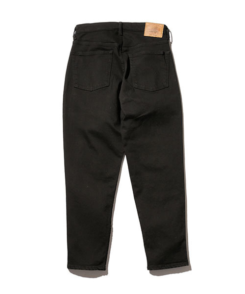MR.OLIVE（ミスターオリーブ）の「SUPER STRETCH BLACK OVERDYED DENIM / WIDE TAPERED ANKLE CUT PANTS（デニムパンツ・メンズ・ブラック・SMALL/MEDIUM/LARGE）」の7枚目の写真
