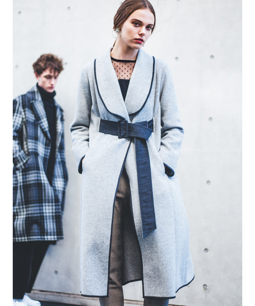 MYSELF ABAHOUSE（マイセルフアバハウス）の「【WEB限定】ドットチュールコンビニットプルオーバー（ニット/セーター・レディース・ブラック/ネイビー・SMALL/MEDIUM）」の3枚目の写真