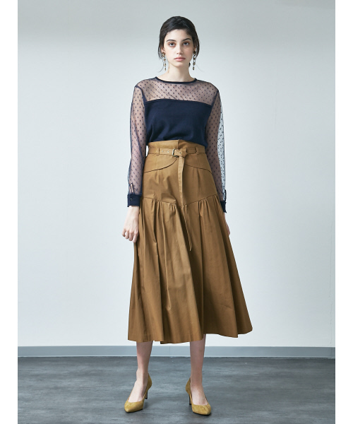 MYSELF ABAHOUSE（マイセルフアバハウス）の「【WEB限定】ドットチュールコンビニットプルオーバー（ニット/セーター・レディース・ブラック/ネイビー・SMALL/MEDIUM）」の11枚目の写真