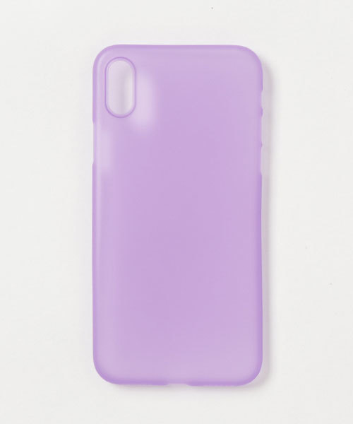 MANGROVE（マングローブ）の「カラフルシンプルiphoneケース/iphoneX対応（スマホケース/カバー・レディース・ブラック/ベージュ/パープル/ピンク/イエロー/オレンジ/グリーン/クリア/チェリーピンク・ONE SIZE）」の5枚目の写真