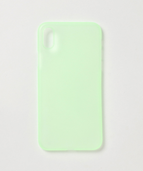 MANGROVE（マングローブ）の「カラフルシンプルiphoneケース/iphoneX対応（スマホケース/カバー・レディース・ブラック/ベージュ/パープル/ピンク/イエロー/オレンジ/グリーン/クリア/チェリーピンク・ONE SIZE）」の4枚目の写真