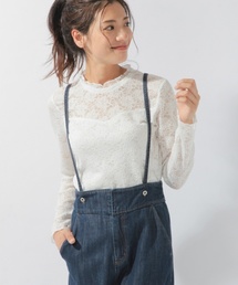 laboratory work | ハイネックプリーツレースPO(Tシャツ/カットソー)