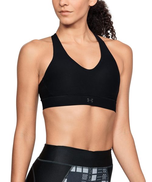 UNDER ARMOUR（アンダーアーマー）の「レディース スポーツブラミッドインパクト / ヴァニッシュMidブラ（スポーツブラ・レディース・ブラック/グレー/ダークグリーン/エメラルド/ブルー/ブラック×ホワイト/ピンク・M/L/S/XL/MD/SM/LG）」の2枚目の写真