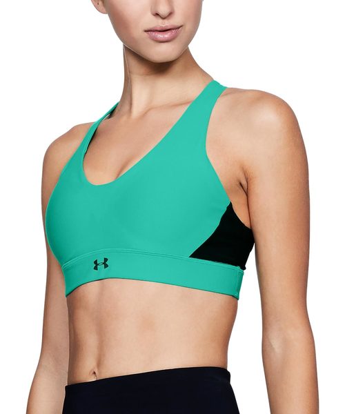 UNDER ARMOUR（アンダーアーマー）の「レディース スポーツブラミッドインパクト / ヴァニッシュMidブラ（スポーツブラ・レディース・ブラック/グレー/ダークグリーン/エメラルド/ブルー/ブラック×ホワイト/ピンク・M/L/S/XL/MD/SM/LG）」の6枚目の写真