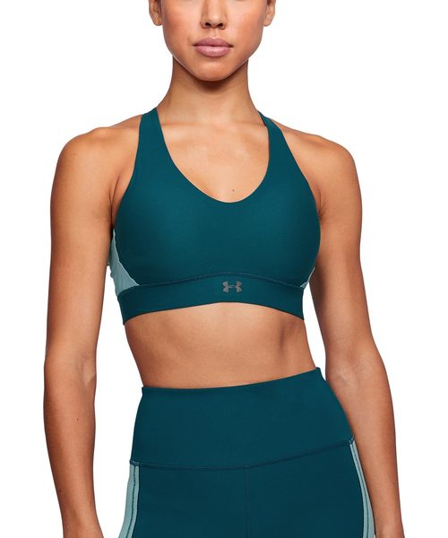 UNDER ARMOUR（アンダーアーマー）の「レディース スポーツブラミッドインパクト / ヴァニッシュMidブラ（スポーツブラ・レディース・ブラック/グレー/ダークグリーン/エメラルド/ブルー/ブラック×ホワイト/ピンク・M/L/S/XL/MD/SM/LG）」の5枚目の写真