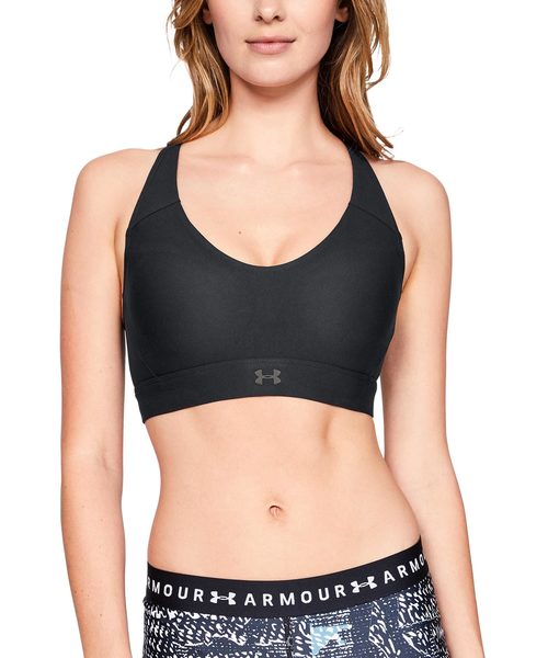 UNDER ARMOUR（アンダーアーマー）の「レディース スポーツブラミッドインパクト / ヴァニッシュMidブラ（スポーツブラ・レディース・ブラック/グレー/ダークグリーン/エメラルド/ブルー/ブラック×ホワイト/ピンク・M/L/S/XL/MD/SM/LG）」の3枚目の写真