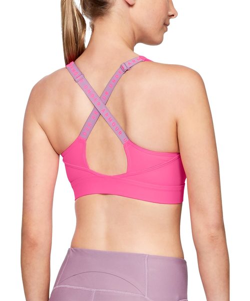 UNDER ARMOUR（アンダーアーマー）の「レディース スポーツブラミッドインパクト / ヴァニッシュMidブラ（スポーツブラ・レディース・ブラック/グレー/ダークグリーン/エメラルド/ブルー/ブラック×ホワイト/ピンク・M/L/S/XL/MD/SM/LG）」の8枚目の写真