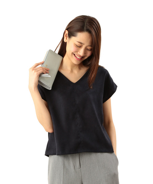 SAZABY(サザビー)の「LEQ-03/長財布(財布・レディース・ブルーグレー/ベージュ系その他/サーモンピンク・FREE)」の9枚目の写真