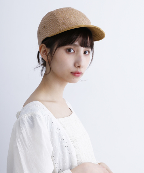 MERLOT(メルロー)の「ペーパーキャップ6591(キャップ・レディース・カーキ/ベージュ・FREE)」の2枚目の写真