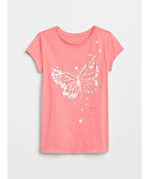 GAP（ギャップ）の「Gap メタリック グラフィックTシャツ（Tシャツ/カットソー・キッズ・ホワイト系その他2/ピンク/パープル/ホワイト系その他/スモークピンク/ブラック/ライトブルー/オフホワイト・120cm/160cm/140cm/110cm/130cm/150cm）」の7枚目の写真