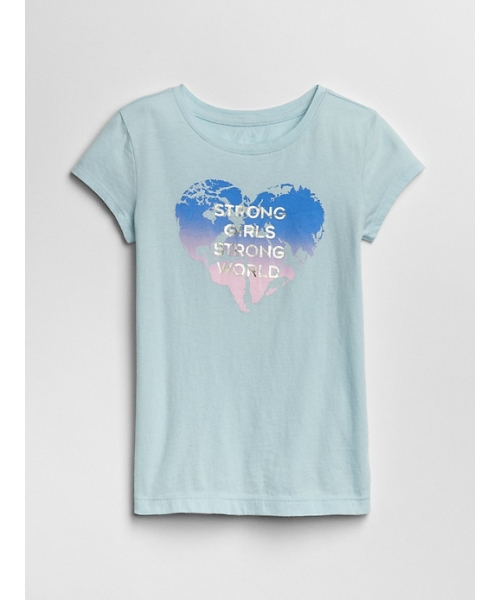 GAP（ギャップ）の「Gap メタリック グラフィックTシャツ（Tシャツ/カットソー・キッズ・ホワイト系その他2/ピンク/パープル/ホワイト系その他/スモークピンク/ブラック/ライトブルー/オフホワイト・120cm/160cm/140cm/110cm/130cm/150cm）」の6枚目の写真