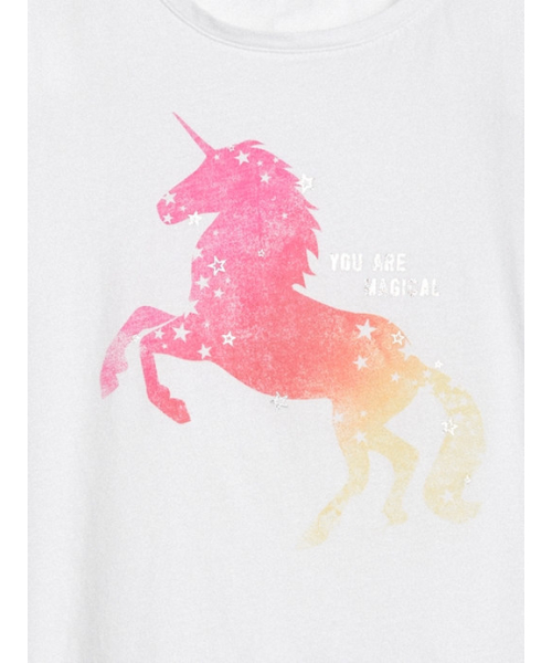 GAP（ギャップ）の「Gap メタリック グラフィックTシャツ（Tシャツ/カットソー・キッズ・ホワイト系その他2/ピンク/パープル/ホワイト系その他/スモークピンク/ブラック/ライトブルー/オフホワイト・120cm/160cm/140cm/110cm/130cm/150cm）」の10枚目の写真