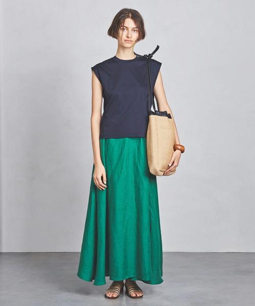 UNITED ARROWS（ユナイテッドアローズ）の「○UWSC スムース クルーネックＴシャツ ◆（Tシャツ/カットソー・レディース・ベージュ/ネイビー/ホワイト/ピンク/その他7・FREE）」の4枚目の写真