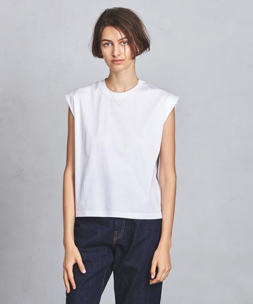 UNITED ARROWS（ユナイテッドアローズ）の「○UWSC スムース クルーネックＴシャツ ◆（Tシャツ/カットソー・レディース・ベージュ/ネイビー/ホワイト/ピンク/その他7・FREE）」の16枚目の写真