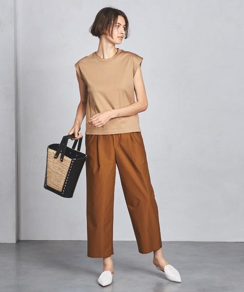 UNITED ARROWS（ユナイテッドアローズ）の「○UWSC スムース クルーネックＴシャツ ◆（Tシャツ/カットソー・レディース・ベージュ/ネイビー/ホワイト/ピンク/その他7・FREE）」の10枚目の写真