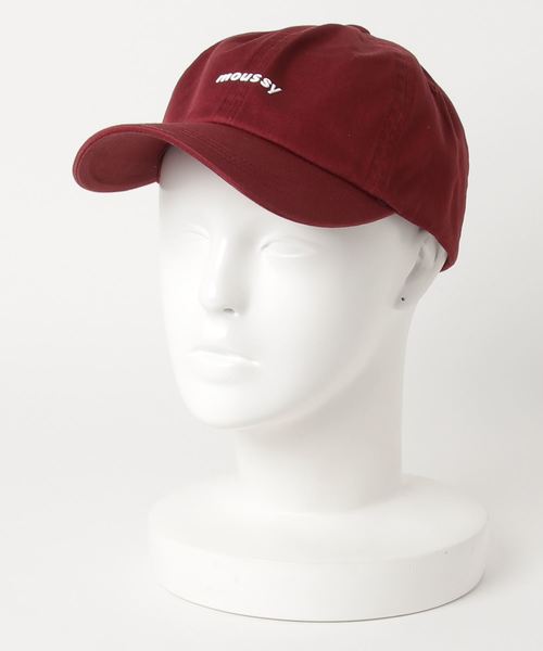 MOUSSY（マウジー）の「MOUSSY CAP Ⅱ（キャップ・レディース・ホワイト/ブラック/ボルドー/クリアレッド・FREE）」の4枚目の写真