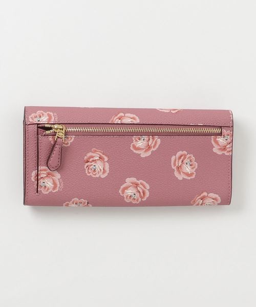 COACH 財布 ソフト ウォレット ウィズ ローズ プリント COACH（コーチ）の「【コーチ】ソフト ウォレット ウィズ ローズ