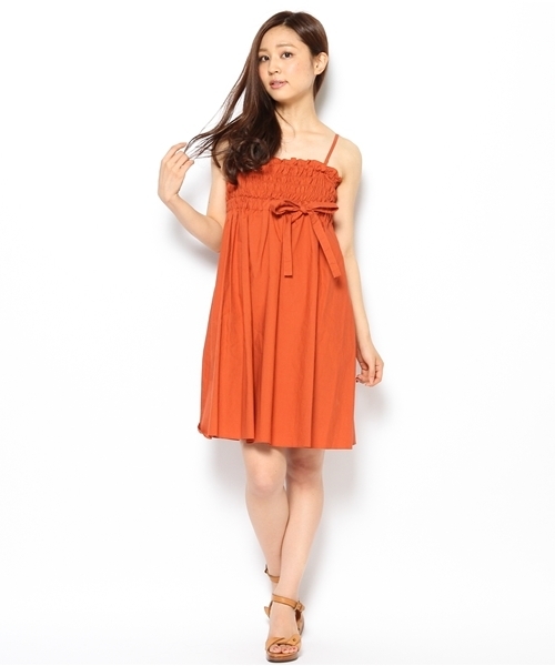 allureville（アルアバイル）の「胸ギャザーワンピース○（ワンピース