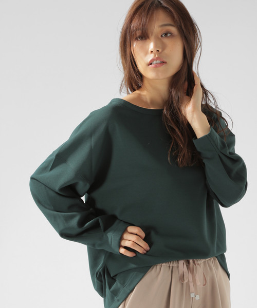 BAYFLOW(ベイフロー)の「ハイショクステッチプルオーバー(シャツ/ブラウス・レディース・ブラック/ダークグリーン/ナチュラル・SMALL/MEDIUM)」の8枚目の写真
