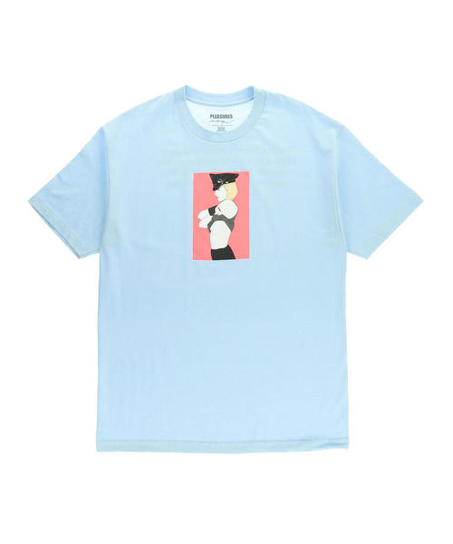 PLEASURES(プレジャー)の「<PLEASURES × PATRICK NAGEL> ARRESTED T/Tシャツ(Tシャツ/カットソー・メンズ・ブラック/ライトブルー・LARGE/MEDIUM)」の7枚目の写真