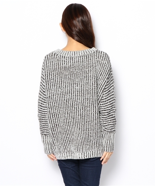 one after another NICE CLAUP（ワンアフターアナザーナイスクラップ）の「【ナイスクラップ】噴水プルオーバー（ニット/セーター・レディース・ブラック/ホワイト系その他/アイボリー・FREE）」の10枚目の写真