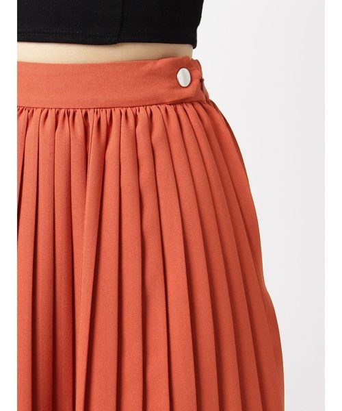 EVRIS（エヴリス）の「ステップヘムプリーツミディスカート（スカート・レディース・オレンジ/ブラック・MEDIUM/SMALL）」の14枚目の写真