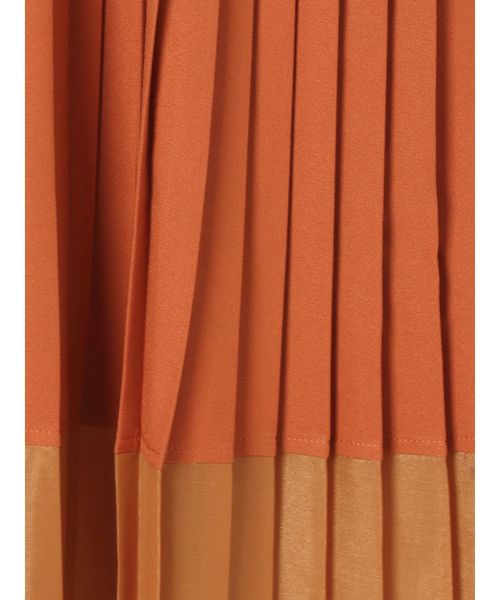 EVRIS（エヴリス）の「ステップヘムプリーツミディスカート（スカート・レディース・オレンジ/ブラック・MEDIUM/SMALL）」の17枚目の写真